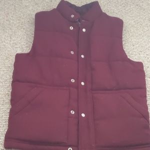 Burgundy Old Navy Puffy Vest